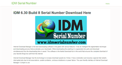 Desktop Screenshot of idmserialnumber.com